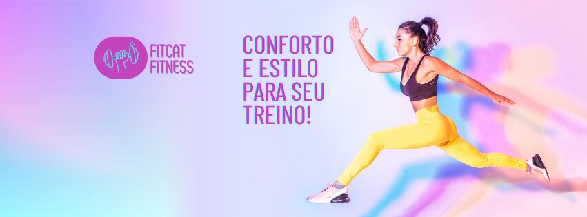 Colorful Gradient Illustrative Fitness Facebook Cover